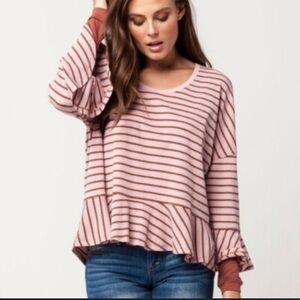 Free People We the Free Round About Tee Striped